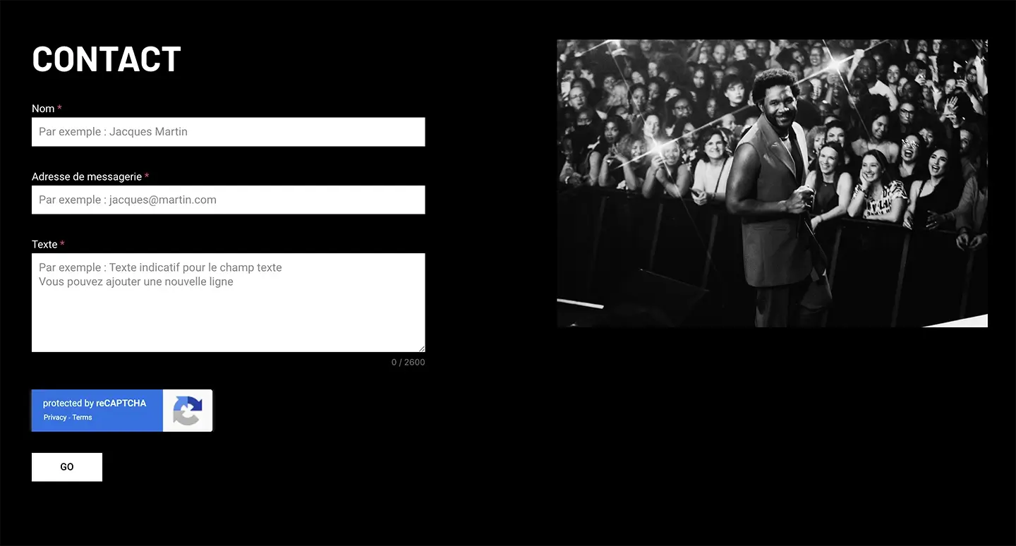 contact form for maison kimia