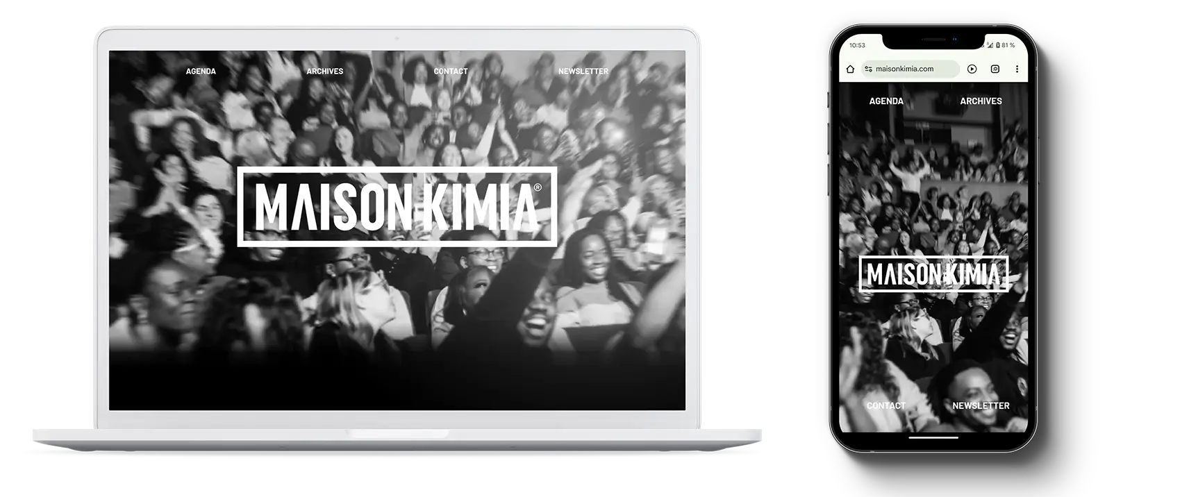 responsive website for maison kimia