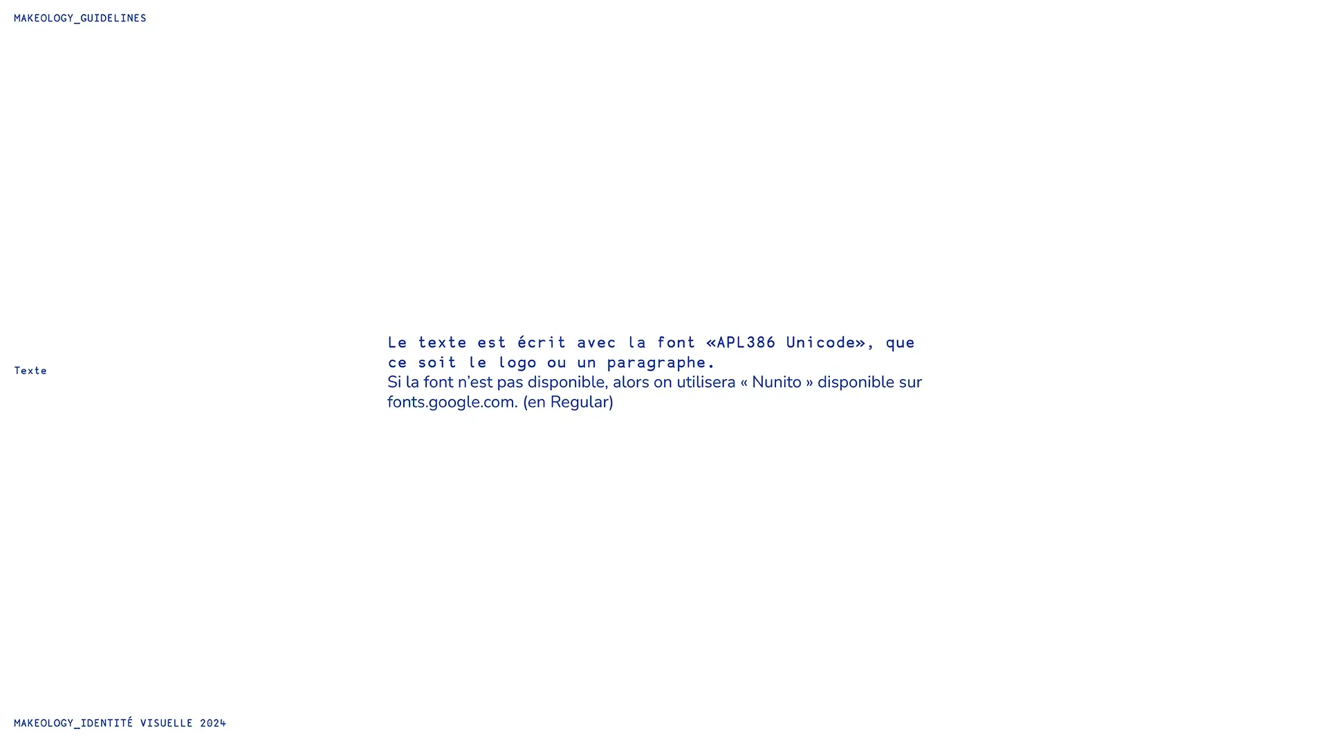 font instructions for makeology