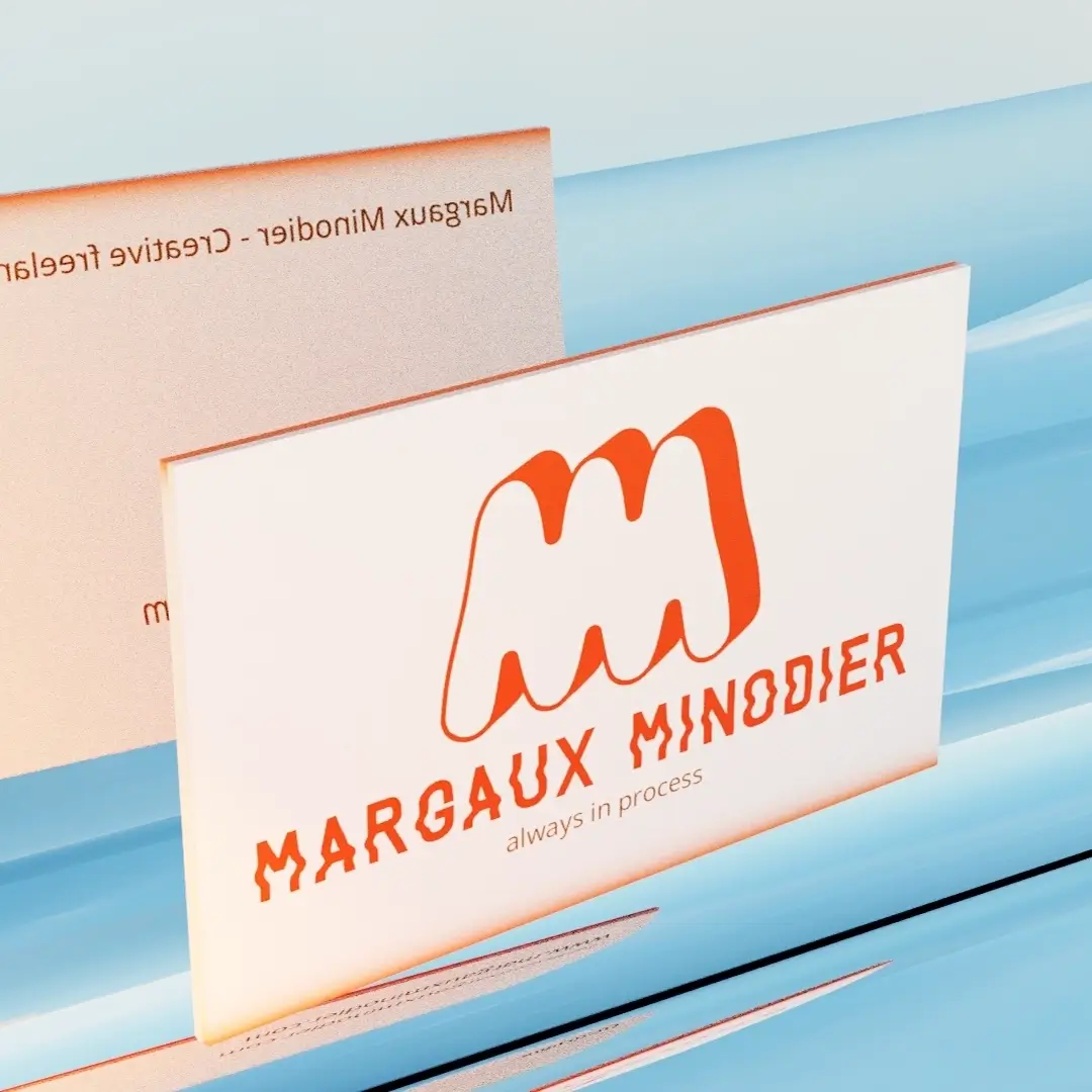 business cards for Margaux Minodier
